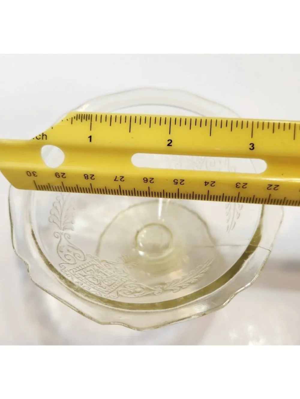 Hazel Atlas Glass Roxana Yellow Low Footed Sherbet Dish Depression Glass 1930's